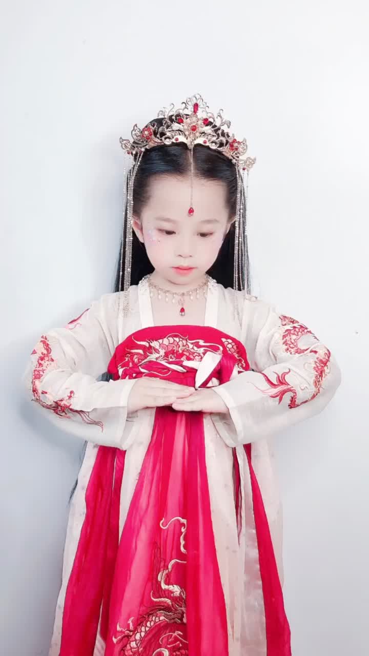 儿童汉服发型#龙母发型#中国原创设计