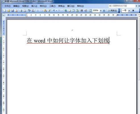 怎么在word加横线