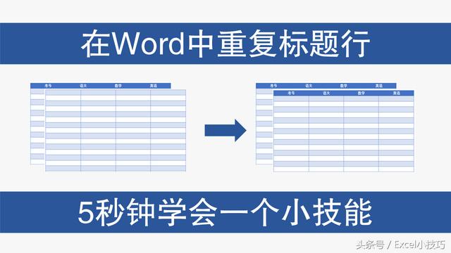 word 行标题