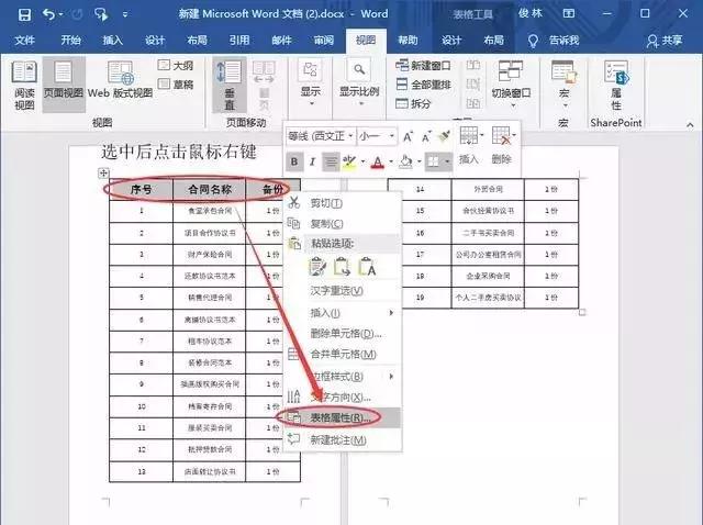 word文档建立表格