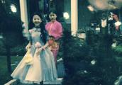 Liu Yifei spends all saints' day in one's childh
