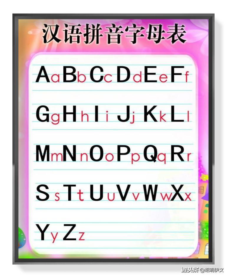 小学汉语拼音字母表,为孩子收藏打印