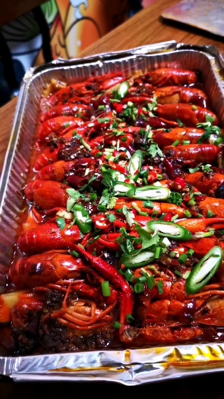锡纸麻辣小龙虾#东北小烧烤 #美食 #烧烤 #小龙虾